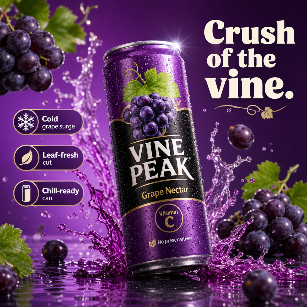 Vine Peak Grape Nectar Can