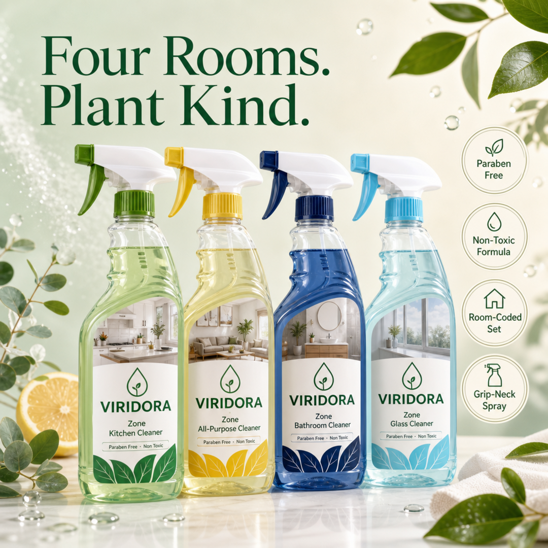 Viridora Zone Spray Cleaner Quartet