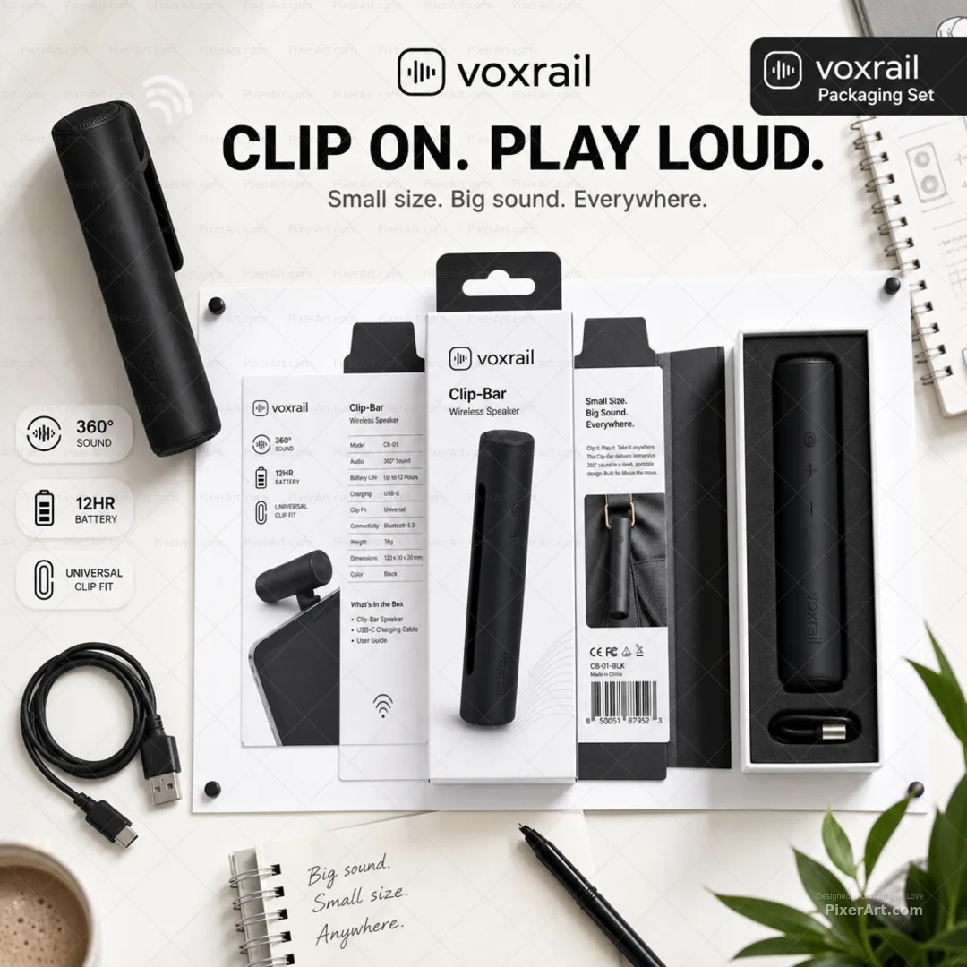 Voxrail Clip-Bar Speaker