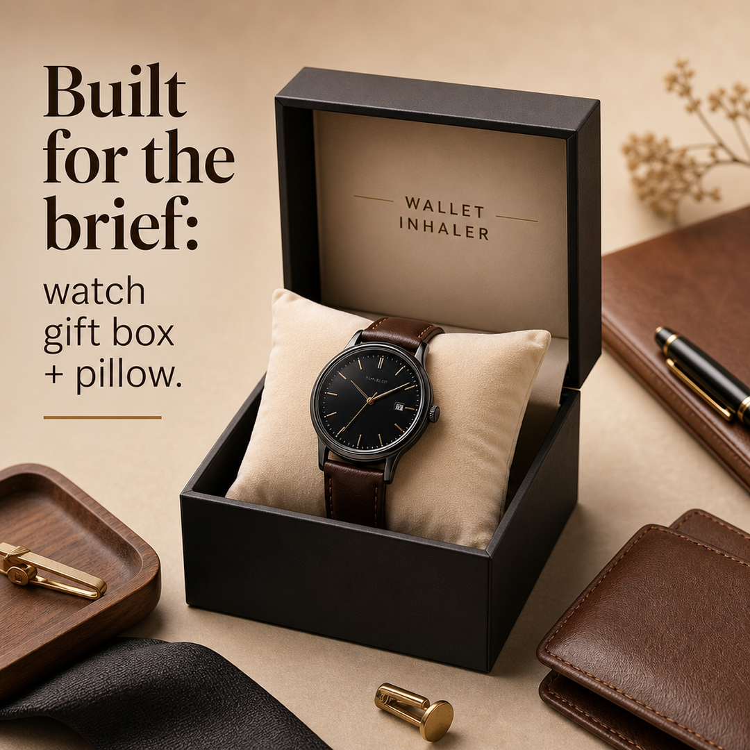 Wallet Inhaler Watch gift box + pillow