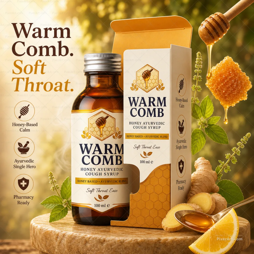 Warm Comb Honey Ayurvedic Cough Syrup