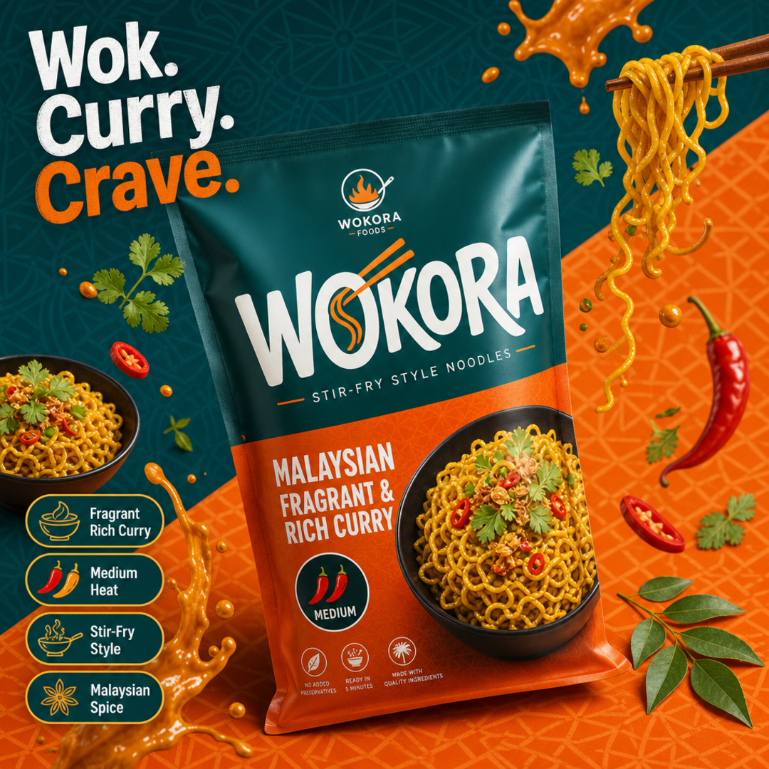 Wokora Malaysian Curry Stir-Fry Noodles