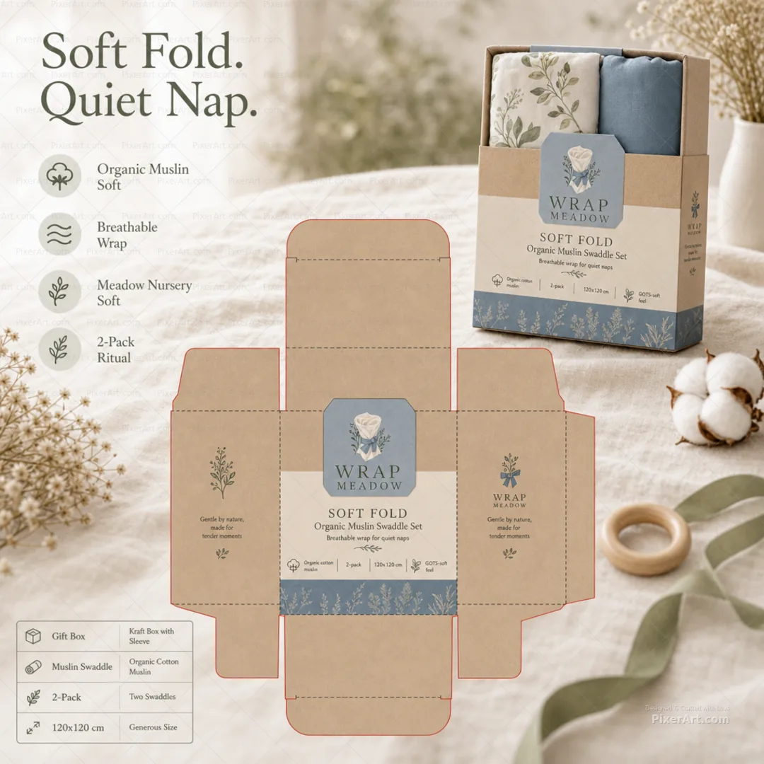 Wrap Meadow Muslin Swaddle