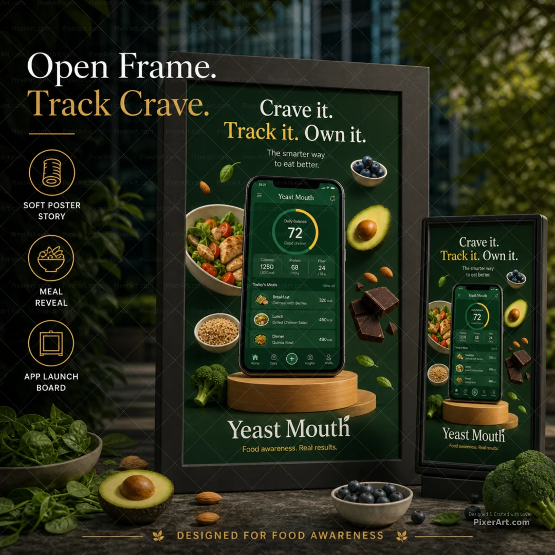 Open frame mockup