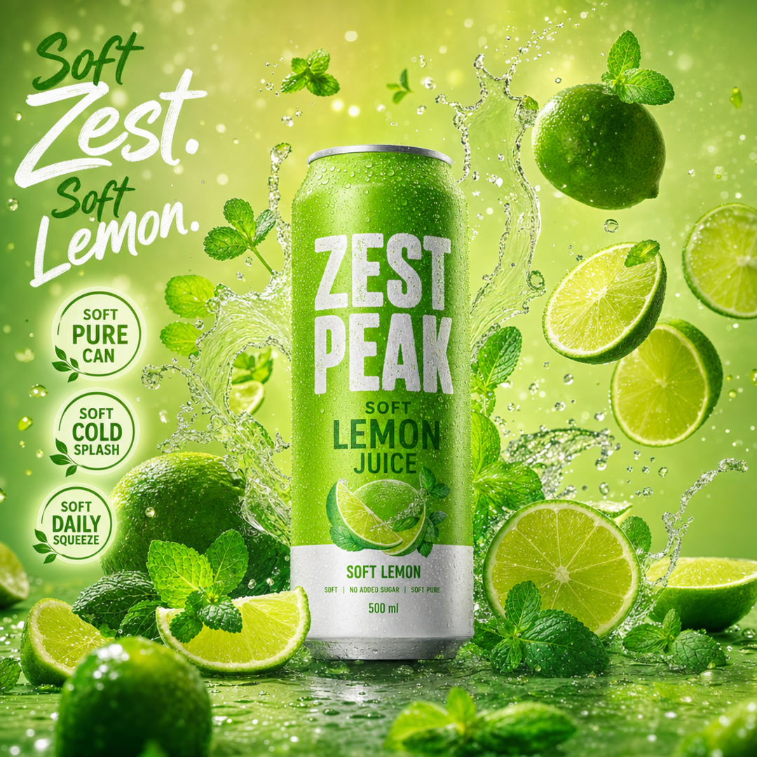 Zest Peak Soft Lemon Can