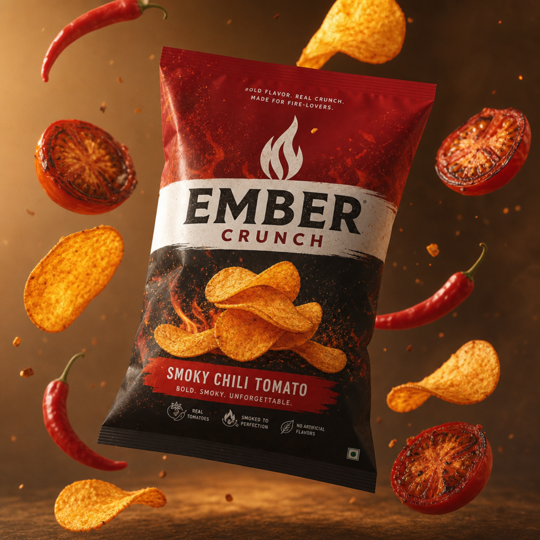 Ember Crunch — Smoky Chili Tomato
