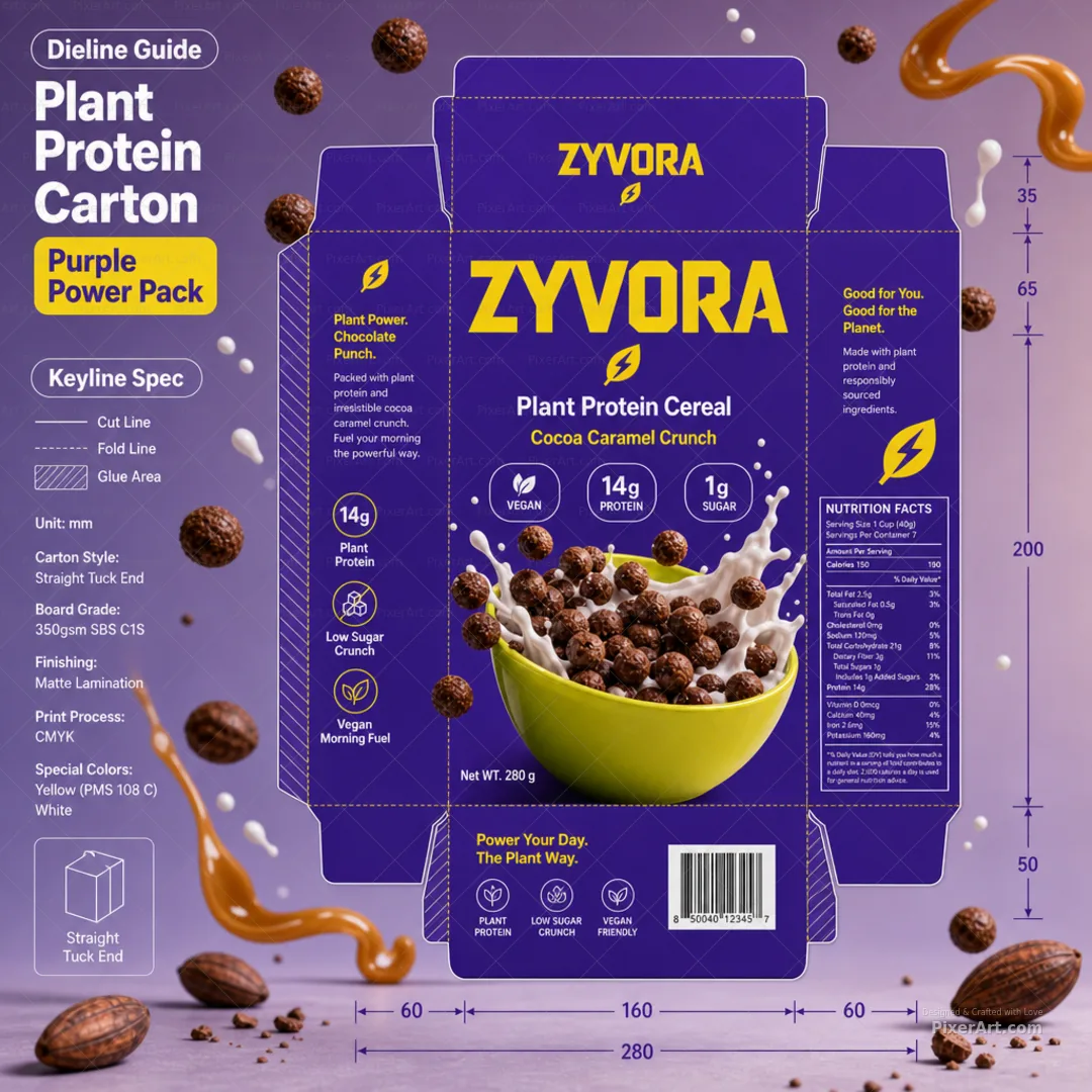 Zyvora Plant Choc Protein Cereal